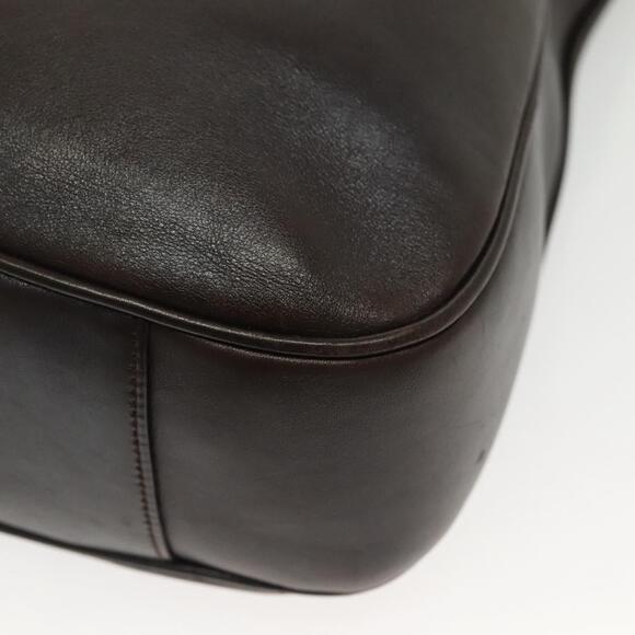 GUCCI Bamboo Hand Bag Leather Black Gold 001 001 - Picture 13 of 16